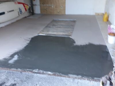 Neuer Garageboden