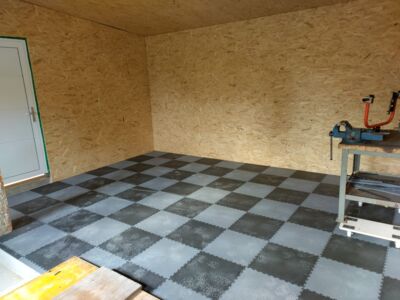 Garagenboden mit Logodruck