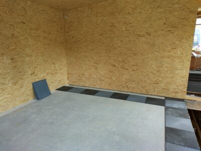 Garagenboden mit Logodruck